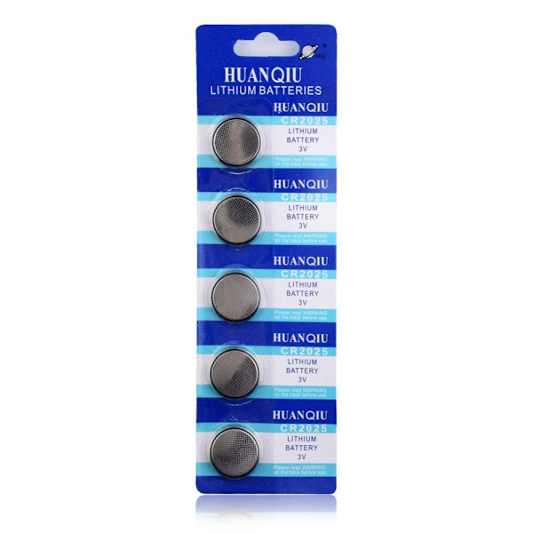 Alkalisk knappcellebatteri CR2025 Stor pakke Silver