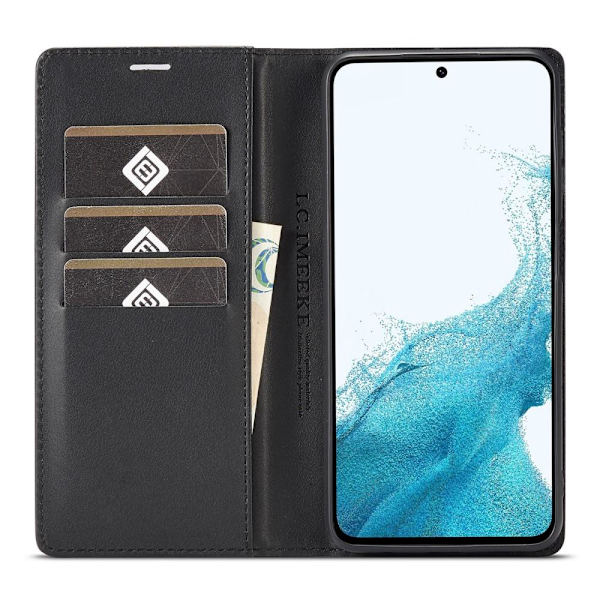 LC.IMEEKE Lompakkokotelo Samsung Galaxy A34 5G - Musta Black