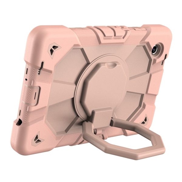 Til Samsung Galaxy Tab A11 Etui PC+Silikone Tablet Cover Pink Multicolor