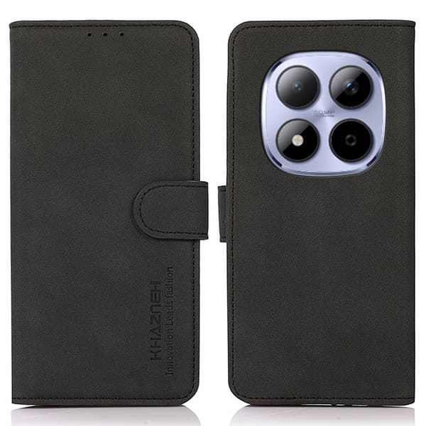 KHAZNEH Xiaomi Poco M8 Pro 5G / Redmi Note 15 Pro+ 5G Case lompakkokotelolle Shell Phone Case Black