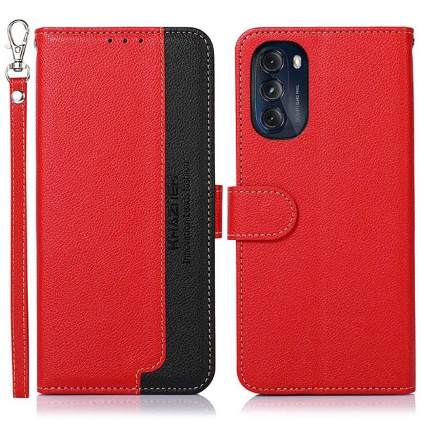 KHAZNEH puhelimen cover Motorola Moto G 5G 2022 -puhelimelle - punainen/musta Red