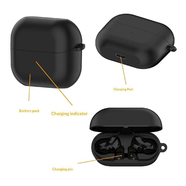 Ladeetui til Samsung Galaxy Buds3 FE R420, 590 mAh batteriladeboks White