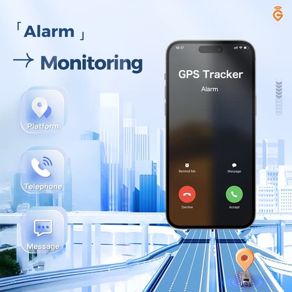 4G LTE GPS-spårare Tracker 5500 mAh-batteri magnetfäste fordonsspårning realtid Svart