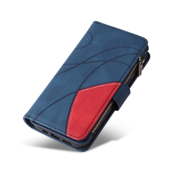 KT Wallet Case for Xiaomi Redmi 13C - Blue-Red Blue