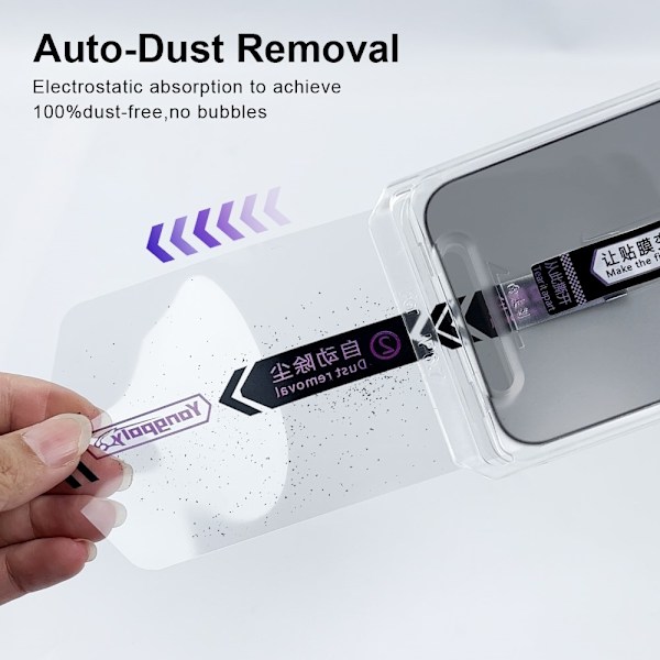 iPhone 16 Plus Anti-spy Privacy Tempered Glass -näytönsuoja Transparent