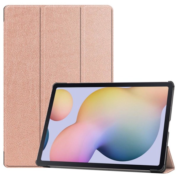 Kolminkertainen jalusta Smart Case Samsung Galaxy Tab S7 Plus / S8 Pl Pink gold