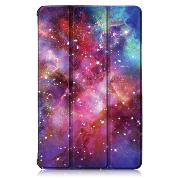 Trifoldet stativetui til Lenovo Tab M10 FHD Plus - Galaxy Multicolor