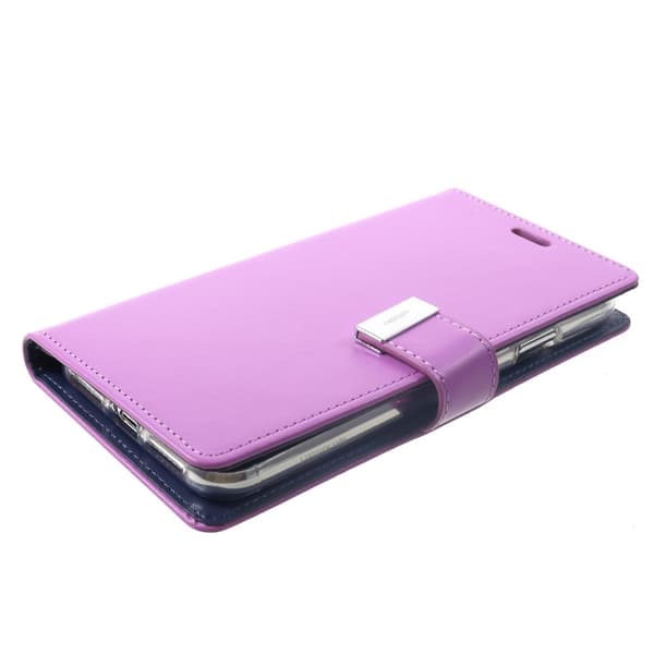 MERCURY GOOSPERY Rich Diary Lompakkokotelo iPhone XS Max - Violetti