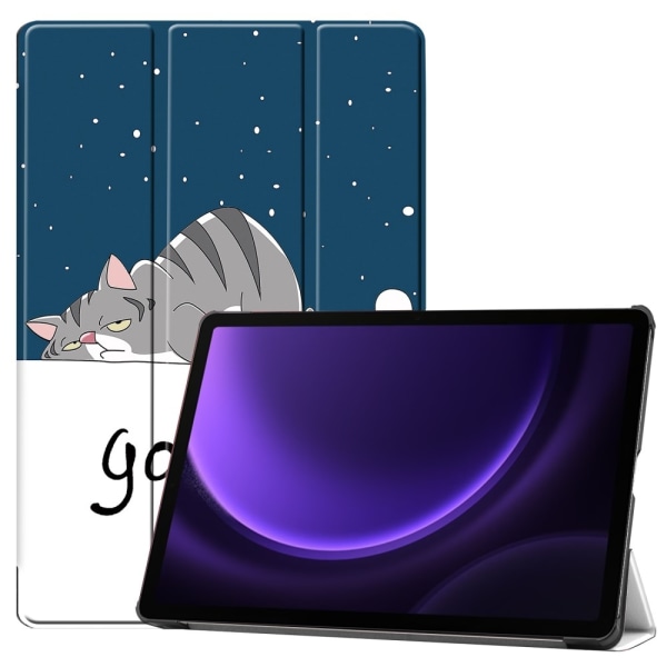 Kolmen taittotelineen älykotelo Samsung Galaxy Tab S9 FE -puhelimelle Multicolor