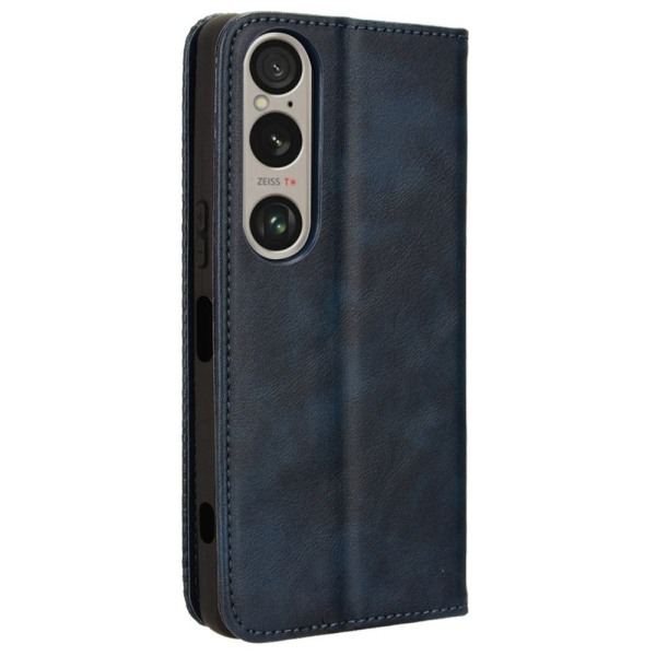 Wallet Stand Flip-telefonetui til Xperia 1 VI Blue