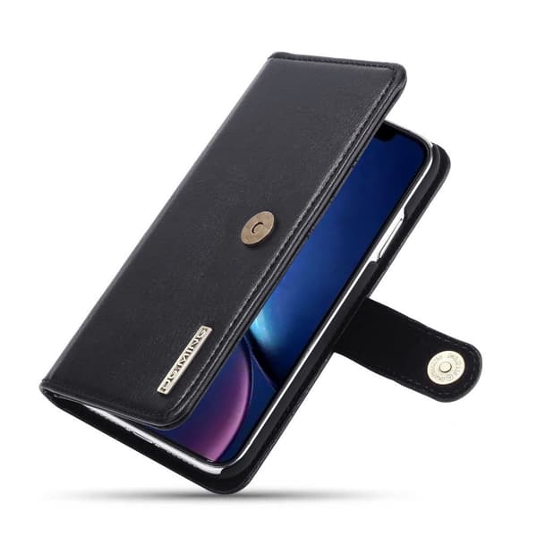 DG.MING iPhone 11 tyylikäs lompakkokotelo - musta Black