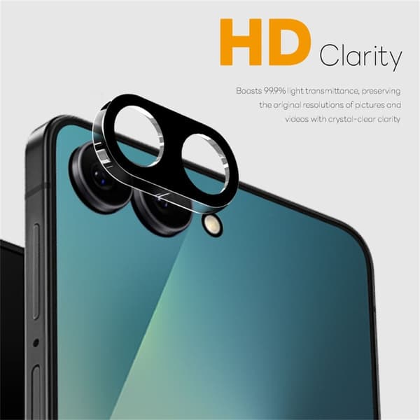 NORTHJO Kameralinsebeskyttelse til Samsung Galaxy Z Flip8 Black