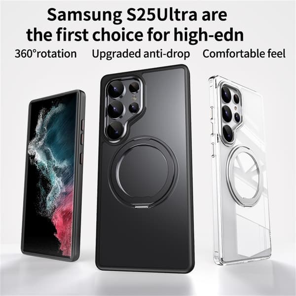 For Samsung Galaxy S25 Ultra Deksel Kompatibelt med MagSafe Black