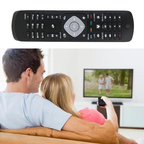 TV-fjernkontroll erstatning for Philips YKF347-003 Black