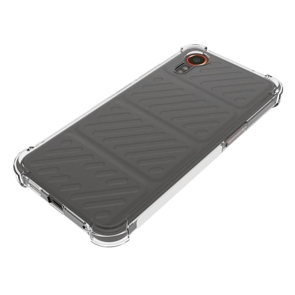 Samsung Galaxy Xcover 7 -kuoren TPU-suojus takana Transparent