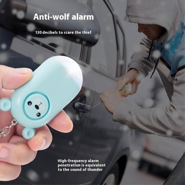 Emergency Alarm Assault Protection Portable Self Defense Loud Personal Security Alarm - White White