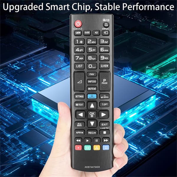 TV fjernkontroll Erstatning for AKB74475404 For LG TV Black
