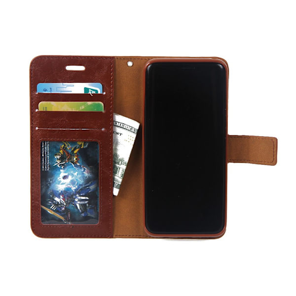 Samsung Galaxy S8 - 2 i 1  plånboksfodral / Skal - Brun Brown