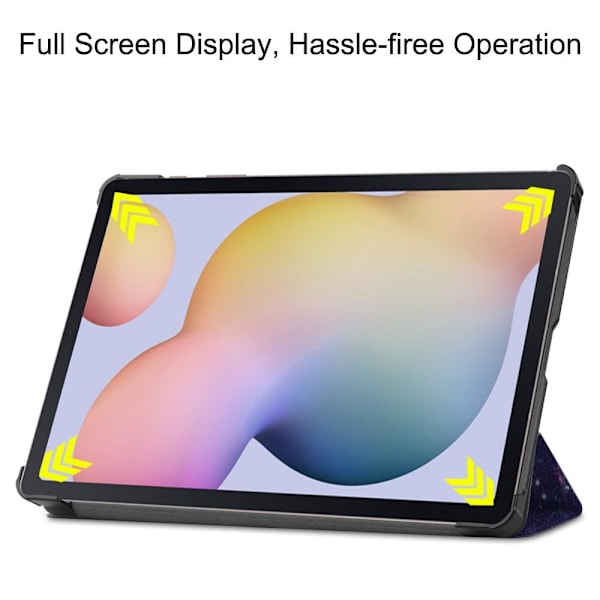 Tri - fold Stand Smart Suojakuori - Samsung Galaxy Tab S7 / S8 - Space Multicolor