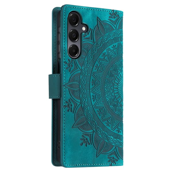 Til Samsung Galaxy A26 tegnebogscover Cover Shell Mandala Blomstermønster Green