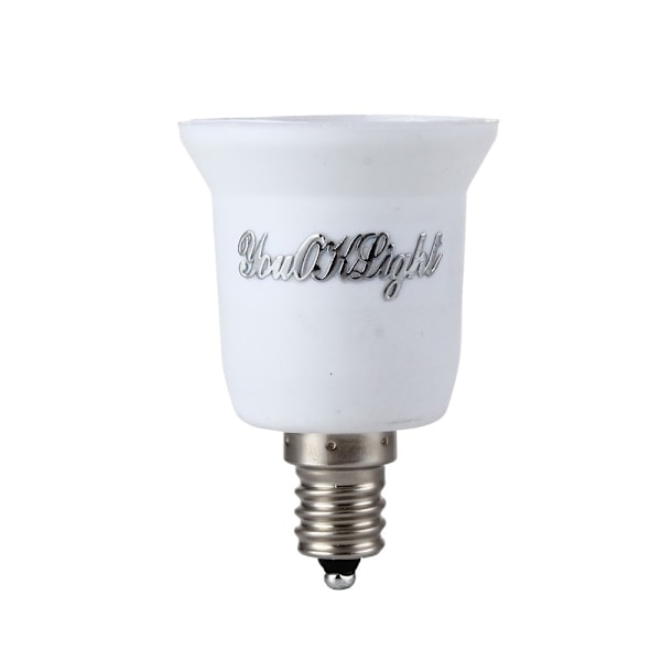 YOUOKLIGHT YK6613 Sockel adapter E26/E27 til E14 White