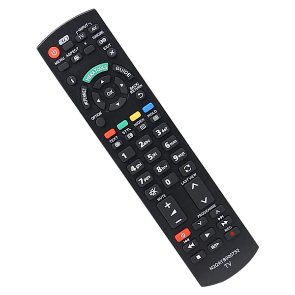 N2QAYB000752 TV fjärrkontroll Ersättning för Panasonic TV Svart