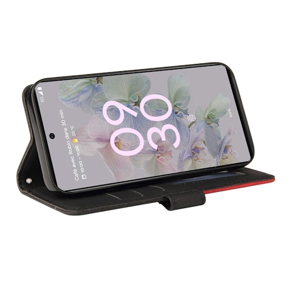 Til Google Pixel 6a 5G KT-serie-1 dobbeltfarve sort Black