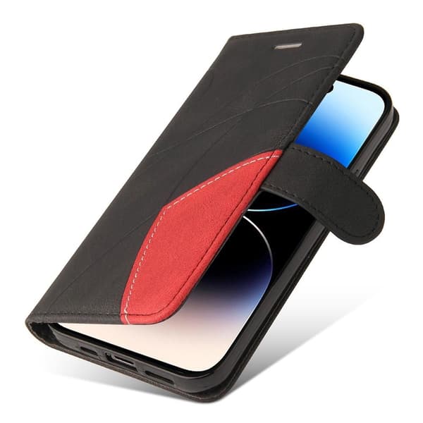 Til iPhone 15 Pro KT Series - 1 Dobbeltfarvet etui Black