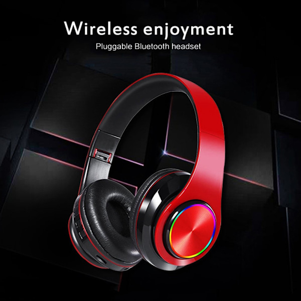 Langattomat Hifi-korvakuulokkeet Bluetooth-kuulokkeet - Punainen+musta Red