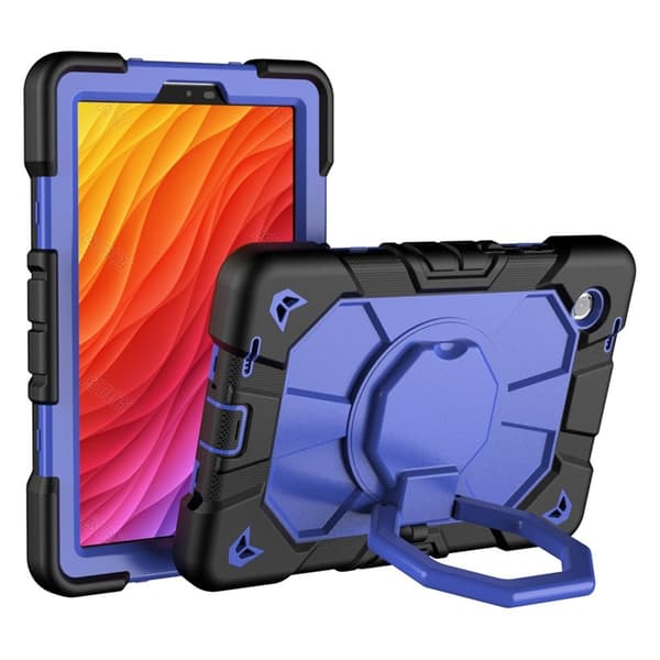 Samsung Galaxy Tab A11 Kuori PC+Silikoni Tablettisuojus Black + Blue Multicolor