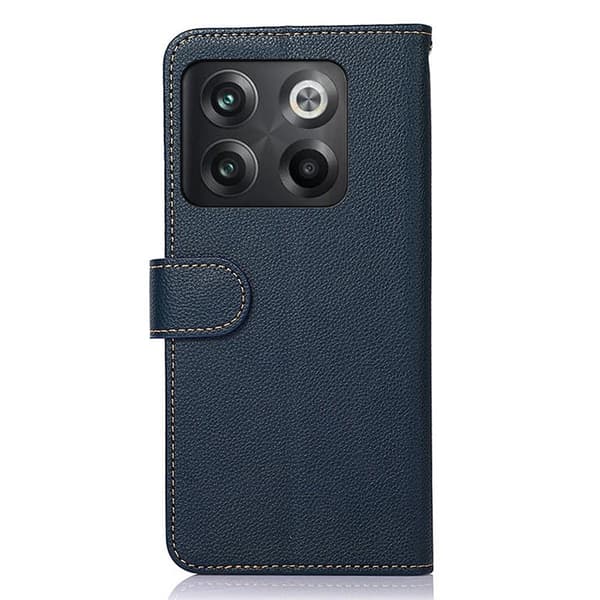 KHAZNEH OnePlus 10T/Ace Pro Lommebok - deksel - Blå/Brun Blue