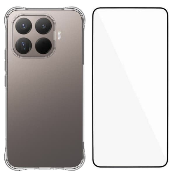 WANLONFENG Xiaomi 17T Pro Puhelinkotelo näytönsuojalla Transparent
