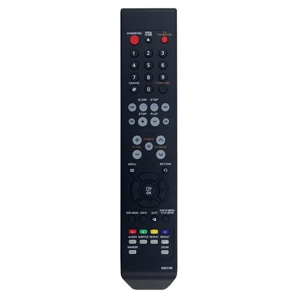 Fjärrkontroll Ersättning för 00070B För Samsung DVD Spelare Svart