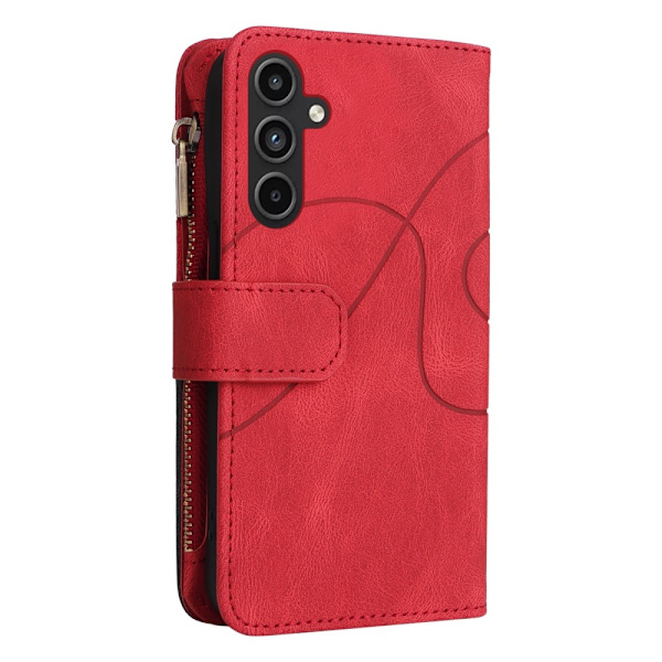 KT multifunktions - serie - 5 til Samsung Galaxy A15 telefonetui Red