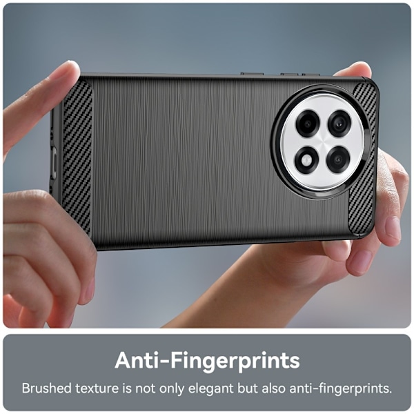 Puhelinkotelo TPU Shell Takakansi Carbon OnePlus 13R - Musta Black