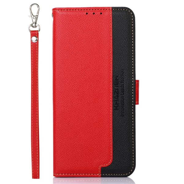 KHAZNEH Telefondæksel til Xiaomi 13T / 13T Pro - Rød/Sort Red