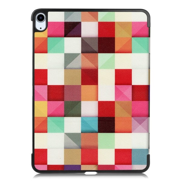 Etui for iPad Air 11 (2024) - Tri-fold Stativ Tablettdeksel - Trekantgitter Multicolor
