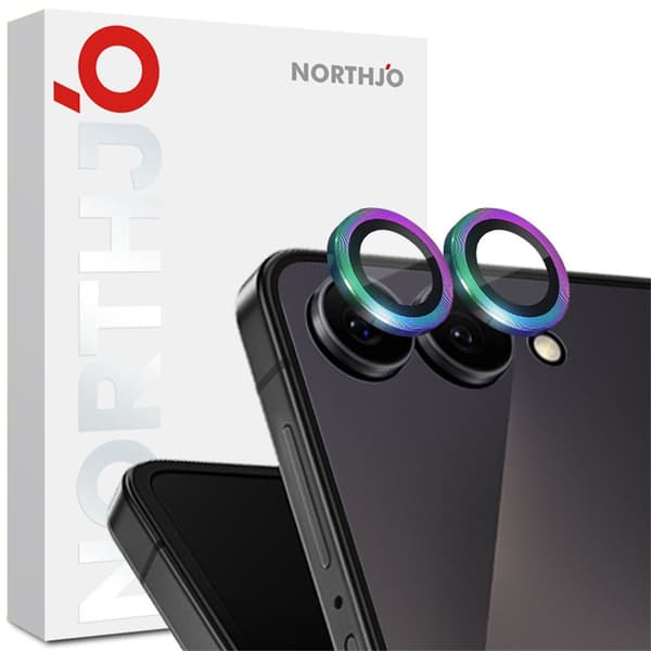 NORTHJO 1 set Kameralinsskydd för Samsung Galaxy Z Flip8 multifärg