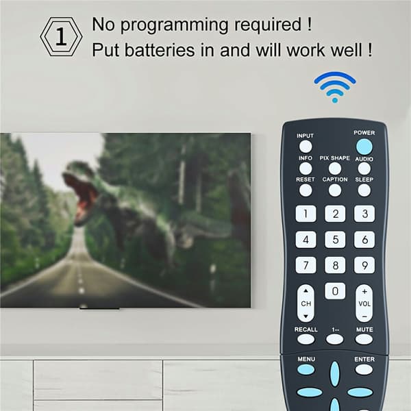 Fjärrkontroll Ersättning för GXCC För Sanyo TV Svart