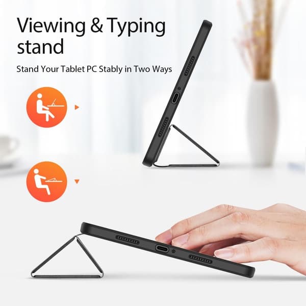 DUX DUCIS Tri-fold Stativ til Xiaomi Pad 6 / Pad 6 Pro - Svart Black