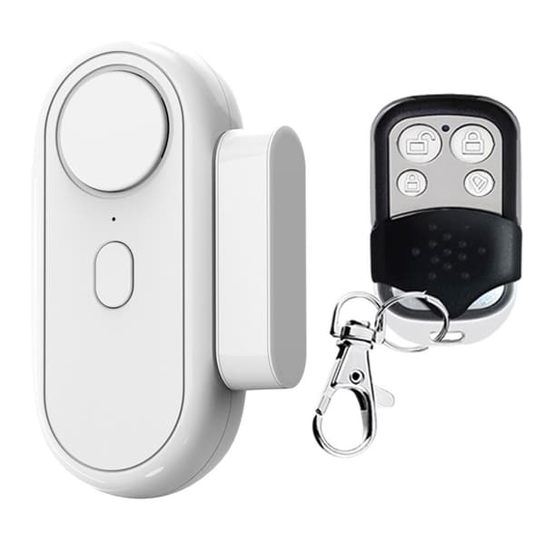 Alarm Door Sensor High Decibel Window Doors Anti-theft System with Remote Control White
