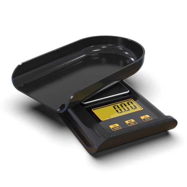 Digital LCD Mini elektronisk 500g 0,1 g vægtskala Black