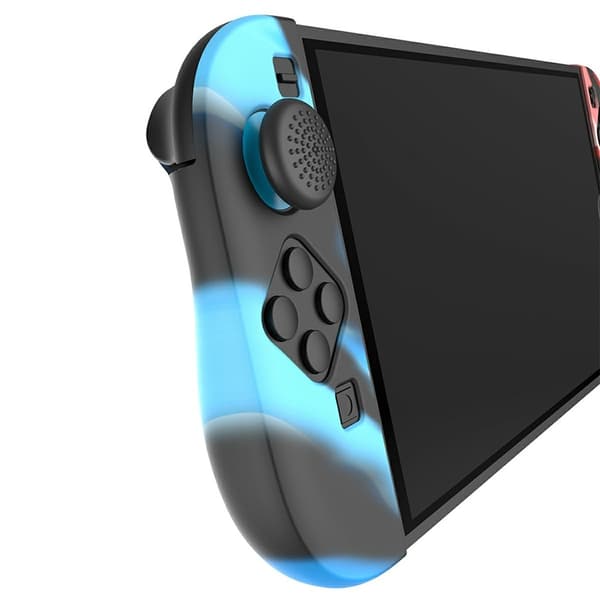 1 par kompatibel med Nintendo Switch 2 etuier med 4 hætter sort blå sort rød Blue