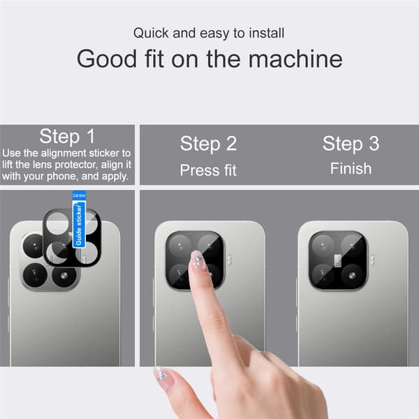IMAK Xiaomi 17T Kameralinssin suojus Black