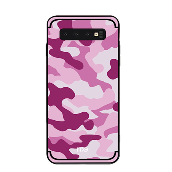 NXE Samsung Galaxy S10 TPU-Skal - Kamouflage - Rose Rosa