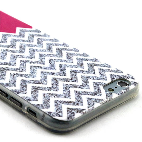 iPhone 6/6S 4,7" TPU - cover Chevron og Smile