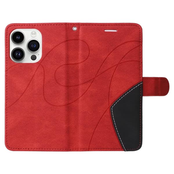 Til iPhone 15 Pro KT - serie - 1 dobbeltfarve Red