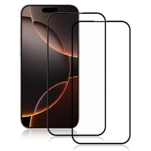 AMORUS till iPhone 17 Pro Max Härdat glas skärmskydd 2-Pack Transparent