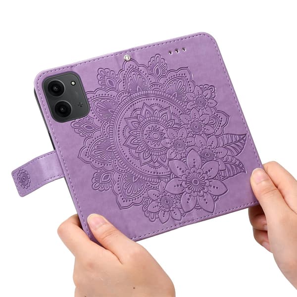 For Xiaomi Redmi 15C Stativdeksel Mandala Lommebokdeksel Purple