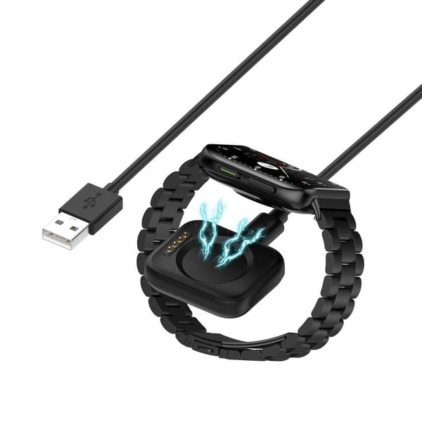 Oppo Watch 3/Watch 3 Pro Smart Watch USB 1m opladningskabel Black